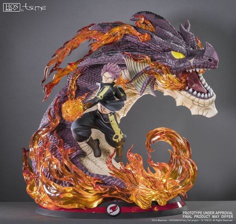 Fairy Tail - Igneel - Natsu Dragneel - HQS+ - 1/4 (Tsume) | MyFigureCollection.net Fairy Tail Figures, Xm Studios, Natsu Fairy Tail, Bunny Girls, Fairy Tail Guild, Natsu Dragneel, Anime Figurines, Fairy Tail Anime, Dragon Slayer