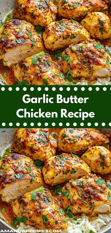 Craving comfort food for dinner? This Garlic Butter Chicken Recipe is the perfect combination of creamy and flavorful, ensuring your family enjoys a hearty meal that’s easy to whip up on busy weeknights. Easy Garlic Butter Chicken, Garlic Chicken Recipes, Hearty Chicken, Butter Chicken Recipe, Garlic Butter Chicken, Garlic Butter Sauce, Honey Garlic Chicken, Cook Chicken Breast, Best Chicken Recipes