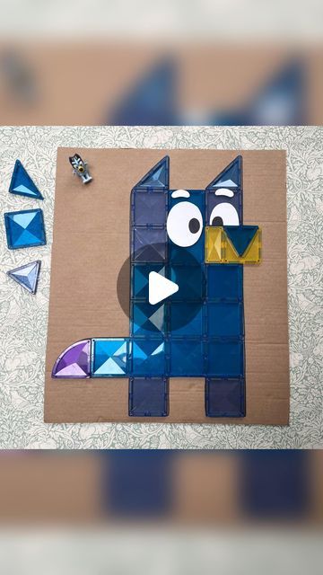 Cheryl Gavrielides on Instagram: "Bluey Connetix tiles puzzle 💙 🧡   We are big Bluey fans in this house (Daddy included!) so I wanted to try make a Bluey puzzle for the kids.   And then I saw @pandamommyteacher make a Bluey ball run out of @connetix_tiles and I just had to try a cardboard puzzle version!! I knew it would be the perfect DIY activity for my kids this school holiday!  We have been kindly gifted some new @connetix_tiles recently including the rectangle tiles which are genius🙌🏾, pastel tiles and rainbow shapes!  So it was fun to be able to use different colour tones and shapes to create Bluey and Bingo.   You could totally do this with wooden blocks or Lego if you don’t have magnetic tiles.   I think this may be my favourite magnetic tile puzzle to date!!   Do you remember Bluey Activities For Kids, Bluey Crafts, Pastel Tiles, Connetix Tiles, Cardboard Puzzle, Homemade Ideas, Bluey And Bingo, Rectangle Tiles, Magnetic Tiles