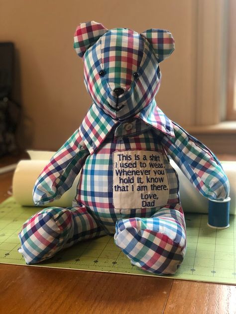 After holiday sale Memory bears lost loved ones onsie | Etsy Clothes Makeover, Reuse Old Clothes, Simple Gift Ideas, Memory Items, Old Baby Clothes, Recycle Old Clothes, Memory Bears Pattern, Memory Gifts, Memories Ideas