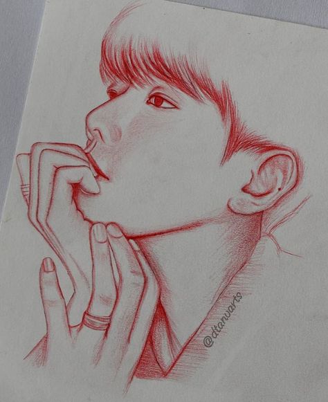 Baekhyun Drawing, Practice Sketching, Baekhyun Fanart, Awesome Drawings, Exo Fan Art, Exo Fan, Pencil Art Drawings, Kpop Fanart, Colorful Drawings