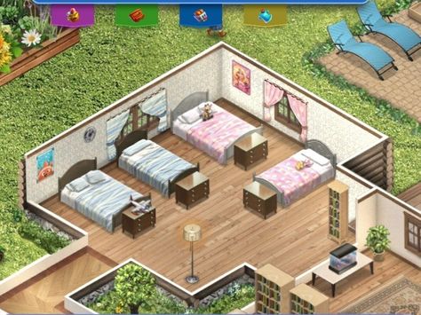 Virtual Families 3 House, Virtual Families 2, Virtual Families, Home Gym Design Garage, House Design Exterior, Games Ideas, Hay Day, Soap Maker, Family Decor