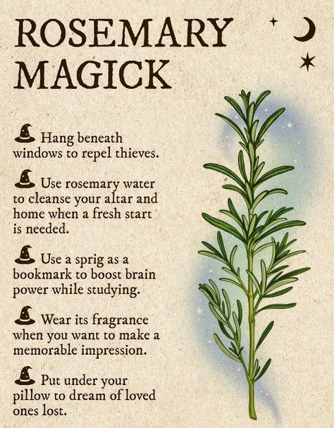 Rosemary Wreath For Protection, Tree Witchcraft, Properties Of Herbs, Garden Spells, Magickal Herbs, Witch Herbs, Witch Spirituality, Magic Spell Book, Magic Herbs