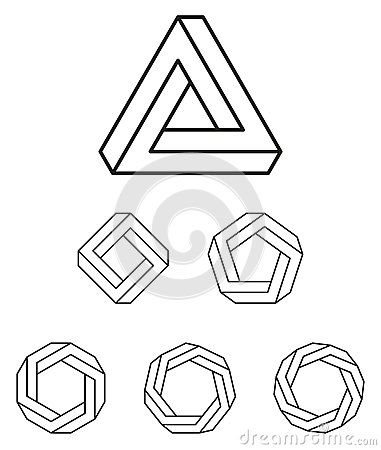 Heptagon Tattoo, Pentagon Tattoo, Octagon Tattoo, Pentagon Design, Octagon Design, Unity Logo, Penrose Triangle, Sacred Geometry Symbols, Perspective Drawing Lessons