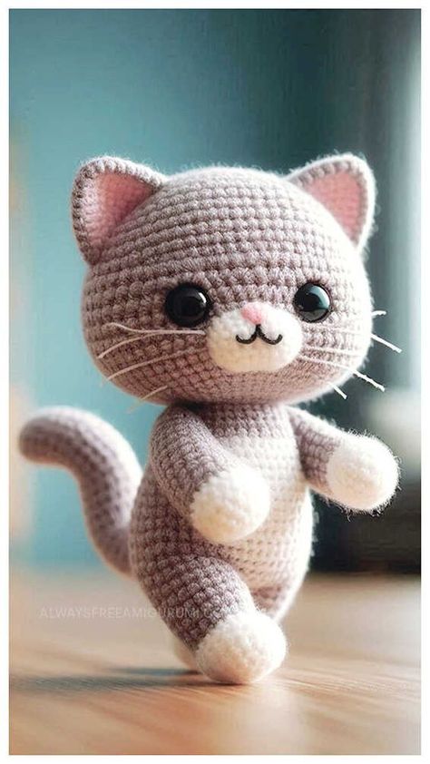 Free Kitten Crochet Pattern, Crochet Kitten Pattern Free, Hello Kitty Amigurumi Free Pattern, Cat Patterns Free, Amigurumi Cat Free Pattern, Amigurumi Free Pattern Pdf, Cat Amigurumi Free Pattern, Crochet Cat Amigurumi, Crochet Cats