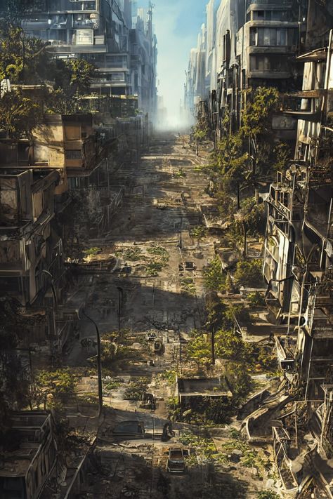 Post Apocalyptic Australia, City Taken Over By Nature, After Apocalypse World, Nature Taking Over, Nature Taking Over Buildings, Post Nuclear Apocalypse, Apocolypse Aethstetic, Nuclear Apocalypse Aesthetic, Last Of Us Environment