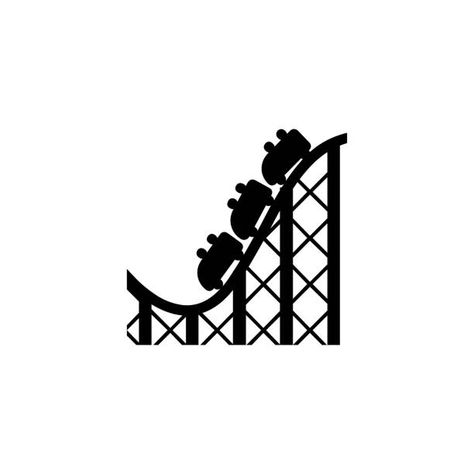 Roller coaster tracks symbolize thrilling rides and adrenaline-pumping experiences at the park. How To Draw A Roller Coaster, Roller Coaster Clipart, Roller Coaster Doodle, Rollercoaster Doodle, Rollercoaster Drawing Easy, Rollercoaster Drawing, Rollercoaster Tattoo, Excited Emoji, Roller Coaster Drawing