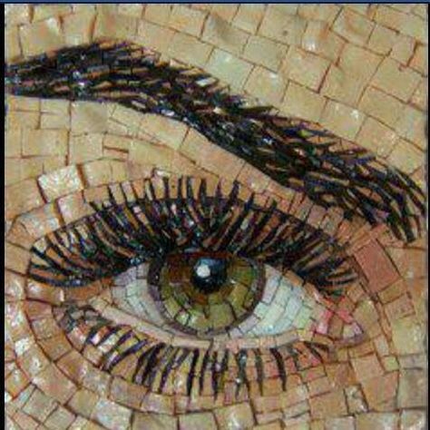 Mosaic Portrait, Mosaic Madness, Mosaic Art Projects, Mosaic Stained, Mosaic Pieces, Raku Pottery, Mosaic Artwork, Micro Mosaic, Mosaic Projects