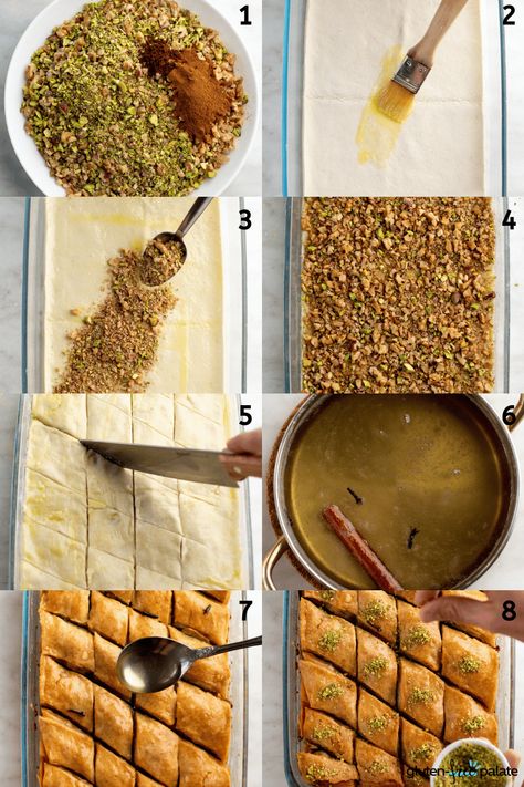 Gf Baklava Gluten Free, Gluten Free Lumpia, Gluten Free Philo Dough Recipes, Gluten Free Baklava Recipes, Gluten Free Crazy Dough, Gluten Free Puff Pastry Ideas, Gluten Free Pastry Recipes, Gluten Free Baklava, Gluten Free Phyllo Dough