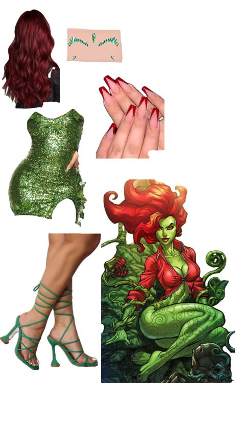 Ultra Makeup, Poison Ivy Costume, Ivy Costume, Poison Ivy Costumes, Halloween Inspo, Cute Halloween Costumes, Cute Costumes, Super Villains, Poison Ivy