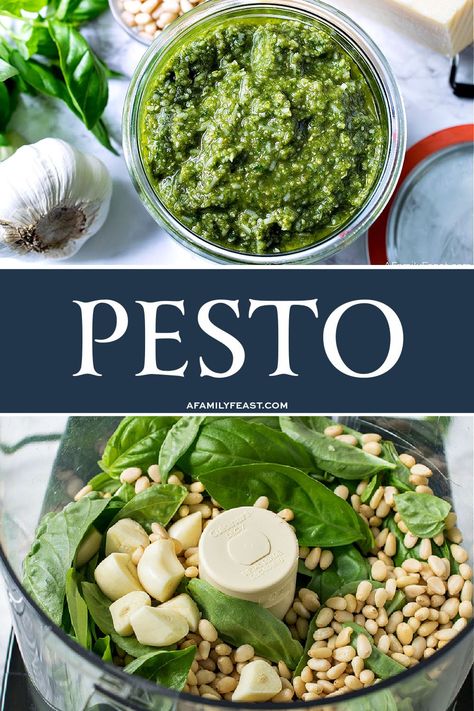 Pesto Home Made Pesto, Best Pesto Recipe, Easy Vegan Pesto, Homemade Pesto Recipe, Make Pesto, Kitchenaid Food Processor, Vegan Pesto, Sandwich Spread, How To Make Pesto