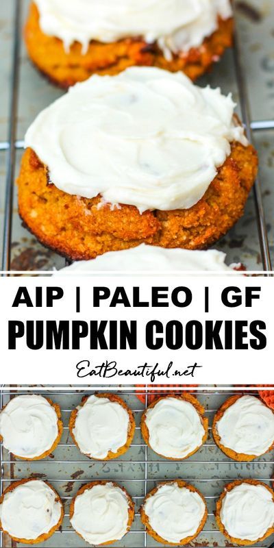 Aip Pumpkin Muffins, Aip Cookie Recipe, Aip Pumpkin, Paleo Pumpkin Cookies, Aip Sweets, Aip Cookies, Aip Treats, Aip Baking, Aip Snack