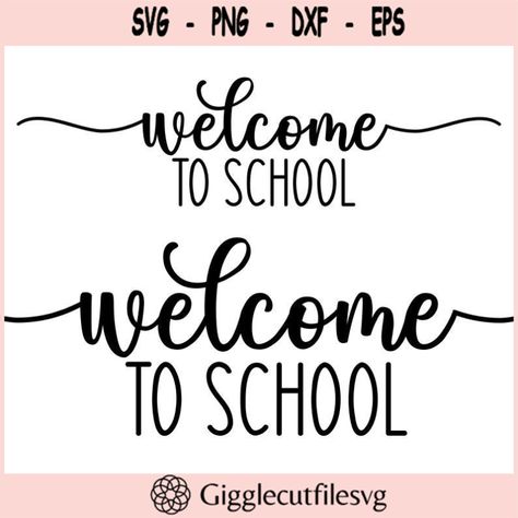 Welcome to School SVG Classroom Sign SVG School Sign Check more at https://gigglecutfilesvg.art/product/welcome-to-school-svg-classroom-sign-svg-school-sign/ Welcome To My Classroom, Welcome To School, Classroom Signs, School Signs, School Svg, My Classroom, Sign Svg, Svg Cuts, Cricut