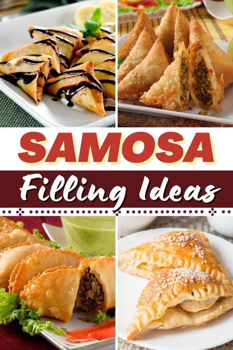 Make your next Indian feast one to remember with these 20 fantastic samosa filling ideas. From sweet to savory, these samosas are too good to miss. Taco Samosa Recipe, Samosa Filling Ideas, Breakfast Samosa, Samosa Pie Recipe, Beef Samosa Recipe Indian, Sweet Samosa, Samosa Filling Recipe, Chicken Samosa Filling Recipe, Beef Samosa Recipe