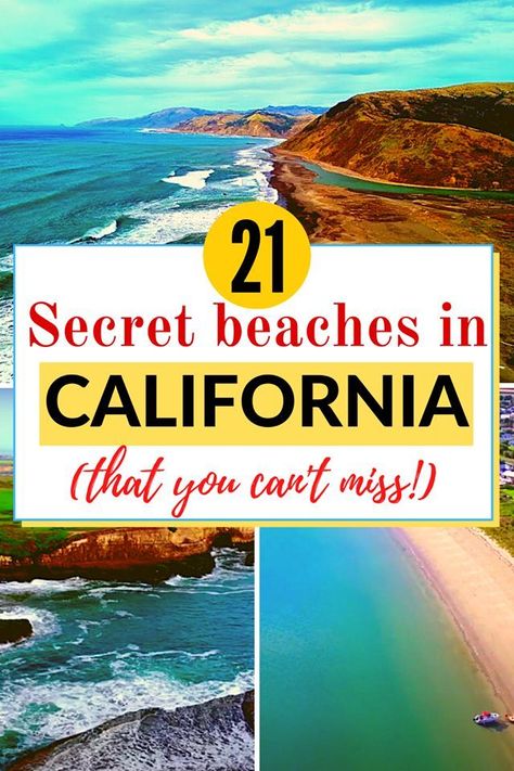 Are you visiting California soon and want to get off the beaten track and discover some secluded secret beaches in California? Check out this article for some hidden beaches in California that you probably never heard of. Beaches In California, Beach Inspiration, Cultural Travel, Usa Destinations, Trip Destinations, Travel America, California Destinations, Hermosa Beach, Usa Travel Guide