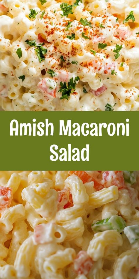 Amish macaroni salad is a delightful and creamy dish that captures the essence of traditional Amish cooking. With a perfect blend of elbow macaroni, hard-cooked eggs, crisp veggies, and a sweet dressing, this salad is a must-have at picnics and potlucks. Easy to prepare and best served chilled, its rich flavors and satisfying texture make it an ideal side dish or light meal. Whether you enjoy it at a family gathering or as a comforting side, this beloved recipe is sure to bring a taste of home to your table. Elbow Macaroni Salad, Amish Pasta Salad, Amish Macaroni Salad Recipe, Sweet Macaroni Salad, Elbow Macaroni Recipes, Amish Macaroni Salad, Creamy Macaroni Salad, Sweet Dressing, Best Macaroni Salad