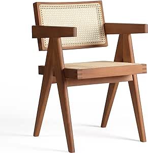 Chandigarh Armchair Chair, Traditional Teak Chandigarh Chair, Famous Chairs, Pierre Jeanneret Chair, Eaton House, Segi Lima, Cane Dining Chairs, Classic Dining Chair, Colonial Furniture, Cane Dining Chair