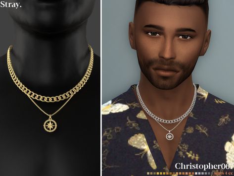 Sims 4 Men Necklace, Sims 4 Cc Gold Chain Male, Sims 4 Men Necklace Cc, Sims 4 Men Earrings Cc, Sims 4 Cc Men Chain, Ts4 Male Necklace, Sims 4 Cc Mens Accessories, Sims 4 Cc Male Jewelry Patreon, Sims 4 Men Jewelry