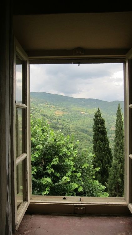 breadandolives:  | source: Bramasole | An Open Window, Under The Tuscan Sun, Looking Out The Window, Beautiful Windows, Window View, Through The Window, Open Window, Through The Looking Glass, Jolie Photo