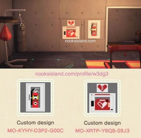 Fire Extinguisher & AED : ACQR Animal Crossing My Design, Design Codes Acnh, Human Walking, Acnh Signs, Urban Island, Animal Crossing Custom Designs, Ac Codes, Acnl Qr Codes, Ac Ideas