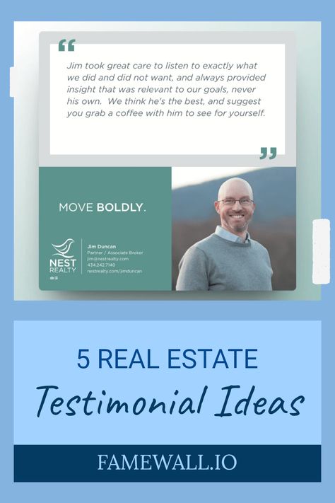 Looking for authentic real estate testimonials to boost your website? Here are 5 solid examples from real estate agents that showcase their client satisfaction and success. Winning testimonials not only attract new clients but also establish trust and credibility for your real estate business. They're a key part of your marketing strategy in 2024. Use these examples to frame your own clientReviews, so potential buyers see the genuine care and support you provide throughout their journey. Lightweight but crucial social proof for your agent profile. Signature Generator, Realtor Branding, Survey Questions, Client Satisfaction, Time Tracker, Video Testimonials, Social Proof, Brand Reputation, Customer Testimonials