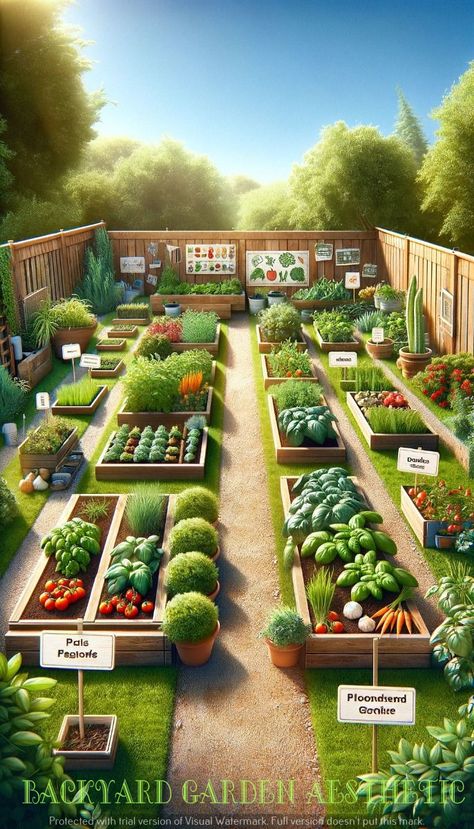 Modern Garden Landscaping Tips to Transform Your Backyard Vegetable Garden Landscape, Kitchen Garden Layout, Raised Bed Kitchen Garden, Sunlit Kitchen, Kitchen Garden Ideas, Home Vegetable Garden Design, Homegrown Vegetables, Potted Herbs, Modern Garden Landscaping