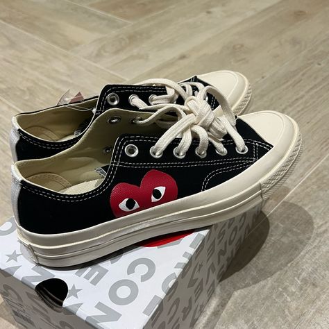 Commes Des Garons Converse Men’s Size 6 Women’s Size 8. Brand New, Never Been Worn And Still Has Tags. Perfect Condition Commes Des Garcons Converse, Converse Comme Des Garcons, Shoe Hacks, Garcons Converse, Shoes Hack, My Size, Womens Converse, Converse Shoes, Womens Shoes Sneakers