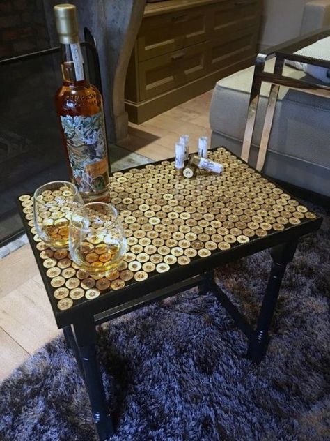 50 Cheap Man Cave Ideas For Men - Low Budget Interior Design Whiskey Table, Shotgun Shell Art, Shell Casings Crafts, Bullet Casing Crafts, Shotgun Shell Crafts, Hunting Crafts, Shell Table, Bullet Crafts, 12 Gauge Shotgun