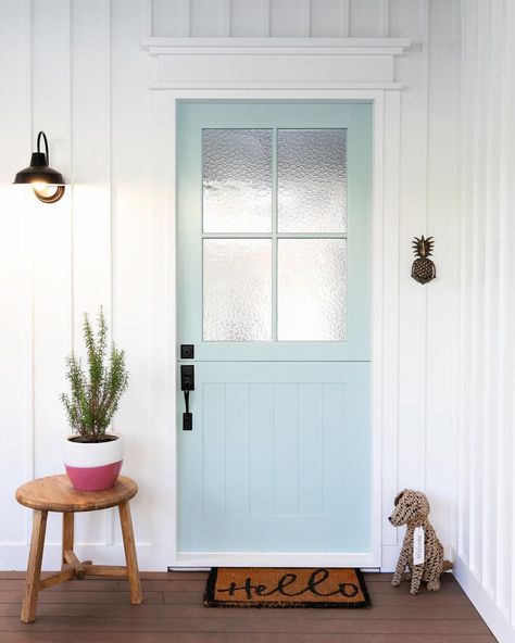 Rachael Turner - Builder on Instagram: “Did you know we make & sell custom feature doors & stable doors?! (Swipe to see more) . If you are after something special get in touch ! A…” Australian Hamptons Style, Exterior Door Trim, Timber Wall Panels, Small Wall Lights, Natural Stone Fireplaces, Minimalist Apartment Style, Timber Walls, Modern Farmhouse Home, Exterior Renovation