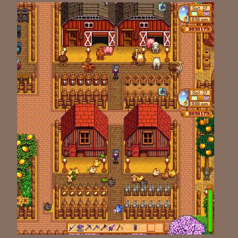 Stardew Valley Oil Maker, Stardew Shed, Shed Layout, Stardew Valley Farm Layout, Stardew Valley Farm, Stardew Valley Layout, Stardew Valley Farms, Farm Layout, Stardew Valley