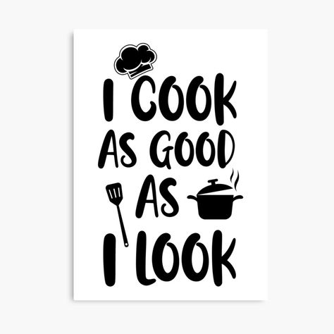 Cooking Quotes, Cooking Gift, Quote Canvas, Canvas Quotes, Kitchen Gift, Gifts For Cooks, A Metal, Metal Prints, Canvas Print