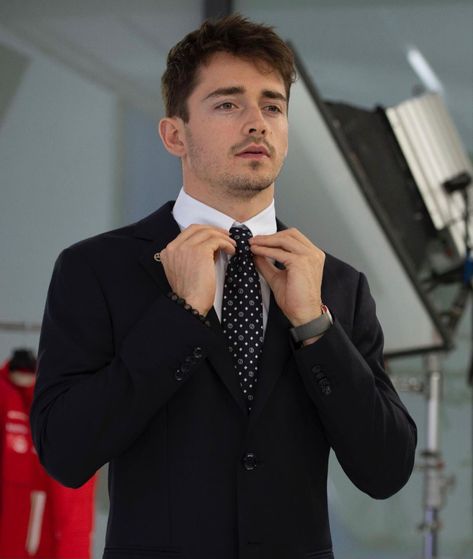 Ferrari Drivers, Charles Leclerc And Carlos Sainz, Stefan Johansson, Armani Suits, French Boys, Richard Mille, Scuderia Ferrari, Mens Workout Clothes, Charles Leclerc