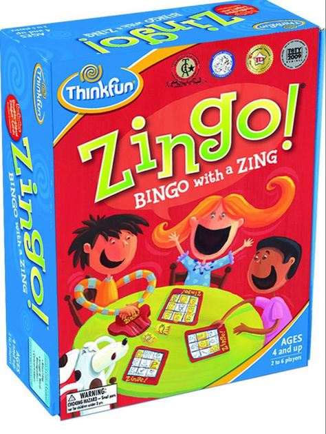 Amazon.com: ThinkFun Zingo Bingo Award Winning Preschool Game for Pre/ Early Readers Age 4 and Up - One of the Most Popular Board Games for Boys and Girls and their Parents, Amazon Exclusive Version : Toys & Games Reading Games For Kids, Games For Boys, Logic Games, Reading Games, Learning Shapes, Fun Board Games, Board Games For Kids, Fun Games For Kids, Magazines For Kids