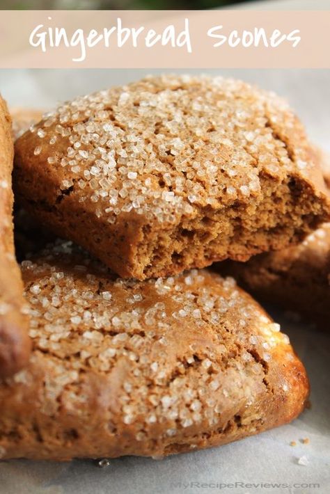 Gingerbread Scones Recipe, Easy Breakfast Sweets, Holiday Scones, Gingerbread Scones, Spicy Gingerbread, Baking Scones, Scone Recipes, Scones Recipe Easy, Homemade Scones