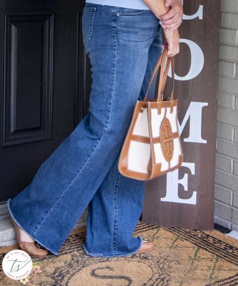 Rolling Stones Music, 50 Is Not Old, Jeans Trend, Tory Burch Ballet Flats, Disco Era, Tory Burch Tote, Jean Trends, White Howlite, Style Challenge