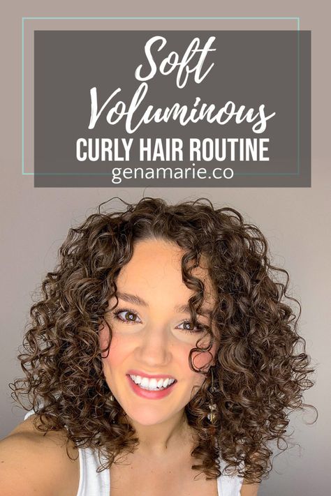 Soft, Voluminous Curls Routine with Kerotin Haircare Curls Routine, Curl Routine, Fine Curly Hair, Large Curls, Curl Definition, Fluffy Texture, Hair Things, Voluminous Curls, Curly Girl Method