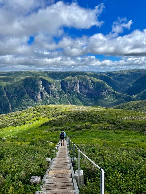 Hike, hiking, granola, canada, newfoundland, gros morne, mountain #granola #hiking #mountains #naturephotography #view #aesthetic Newfoundland Aesthetic, Canada Newfoundland, Gros Morne, View Aesthetic, Newfoundland Canada, Pretty Views, Hiking Mountains, Hiking Aesthetic, Newfoundland And Labrador