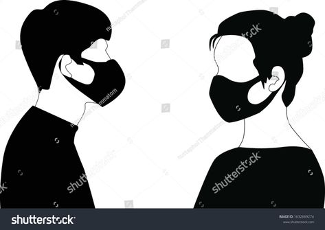 Mask Designs, Dust Masks, Half Face Mask, Face Mask Design, Personal Protective Equipment, Mask Design, Designs To Draw, Black Color, Stock Vector