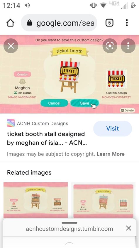 Acnh Prize Booth, Animal Crossing Ticket Booth Design, Acnh Bakery Stall, Acnh Ticket Booth, Acnh Ticket Stall, Animal Crossing Ticket Booth, Bakery Stall Animal Crossing, Animal Crossing Ice Cream Stall, Animal Crossing Movie