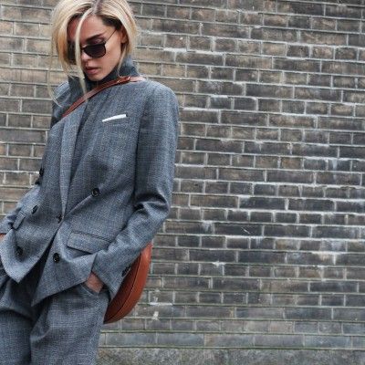 Meanwhile Andro Style, Lady Suit, Tomboy Chic, Grey Suit, Street Style Chic, Tomboy Fashion, Clothes Horse, Alter Ego, Gianni Versace