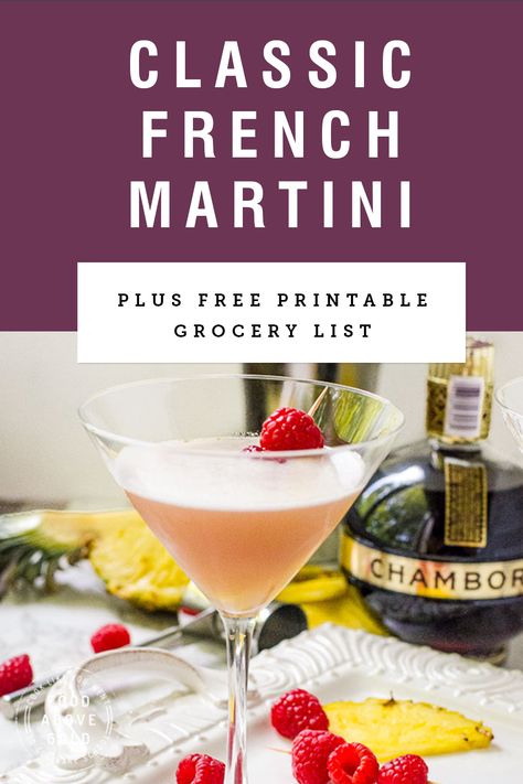 French Martini Chambord, Best Martini Recipe Cocktails, French Martini Recipe Chambord, French Cocktails Recipes, Chambord Martini, French Martini Recipe, French Drinks, French Martini, Raspberry Vodka