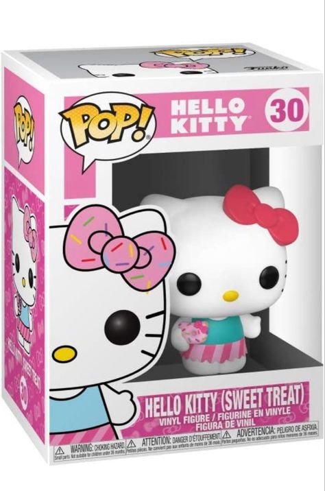 From Hello Kitty, HK (Sweet Treat), as a stylized POP vinyl from Funko
Figure stands 9 cm and comes in a window display box
Check out the other Hello Kitty figures from Funko and collect them all Hello Kitty Pop, Paznokcie Hello Kitty, Игрушки Funko Pop, Funko Pop Dolls, Hello Kitty Toys, Funko Pop Toys, Funko Pop Collection, Pop Dolls, Balloon Pop