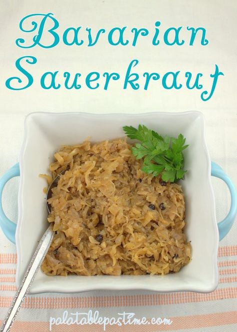 Crockpot Saurkraut Recipes, Bavarian Sauerkraut Recipe, German Sauerkraut Recipe, Fresh Vegetable Recipes, Polish Foods, German Food Authentic, Homemade Sauerkraut, Brown Sugar Recipes, Sauerkraut Recipes