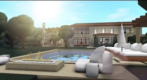 Kourtney Kardashian House Bloxburg, Kourtney House, Kardashian Homes, Kourtney Kardashian House, Blocksburg House, Kardashian House, Kardashian Home, Roblox House, Jenner House