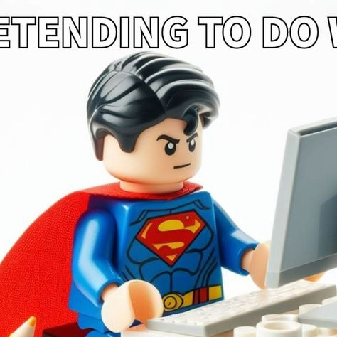 #superman #legosuperman #dccomics #comics #lego #legomemes #superpower #working #funny #memes #funnymemes #workmemes Lego Superman, Lego Memes, Work Memes, Super Powers, Superman, Dc Comics, Lego, Funny Memes, Comics