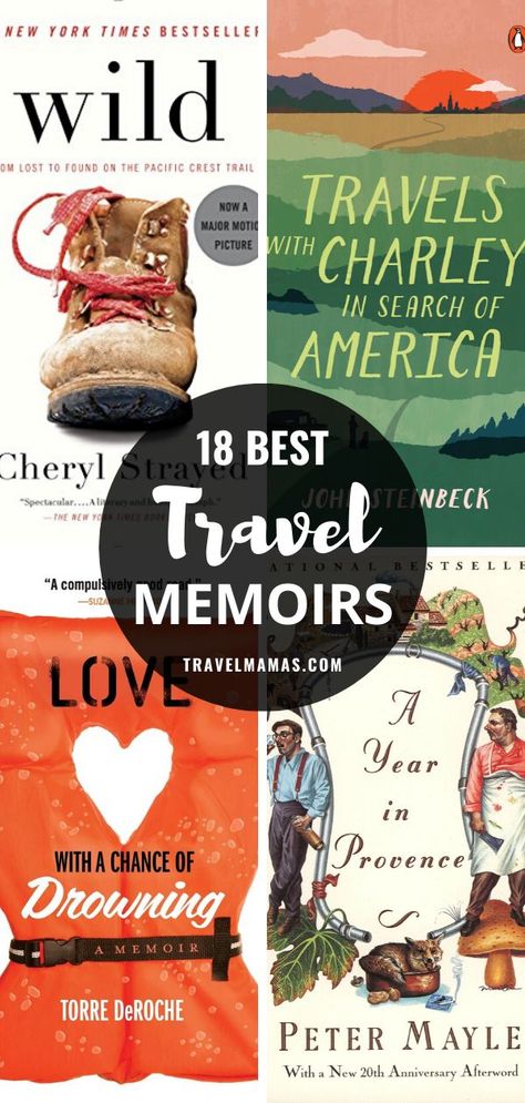 Want to get away without leaving home? Take a look at this list of the best travel memoirs, recommended by travel experts! These inspiring books about travel will transport you to another place, and maybe even another time. #books #travel Books About Travel, Best Travel Books, Literary Travel, Memoir Books, Celebrity Books, Inspiring Books, Travel Books, Leaving Home, Top Books