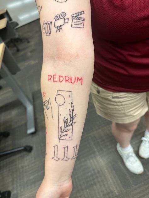 Red Rum Tattoo, Rum Tattoo, Redrum Tattoo, Red Rum, Aesthetic Tattoos, Tooth Gems, Jewelry Tattoo, Aesthetic Tattoo, Tattoos And Piercings