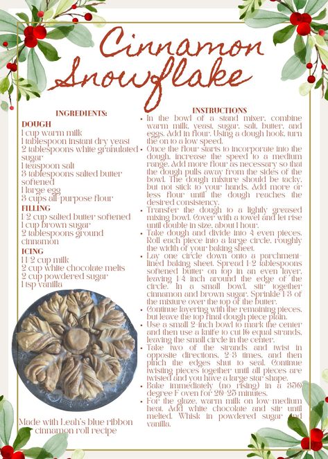 Christmas cinnamon roll snowflake Cinnamon Snowflake Pull Apart, Snowflake Cinnamon Rolls, Cinnamon Roll Snowflake, Cinnamon Snowflake, Christmas Cinnamon Roll, Xmas Goodies, Cinnamon Scrolls, Foods Ideas, Holiday Breakfast