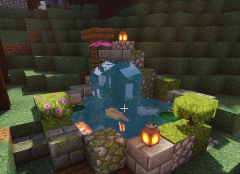 Minecraft Habitats, Axolotl Pond Ideas Minecraft, Axolotl Tank Minecraft, Axolotl Minecraft Build, Minecraft Axolotl Enclosure, Axolotl Pond Minecraft, Axolotl Enclosure Minecraft, Axolotl Minecraft Habitat, Axolotl Tank Ideas Minecraft