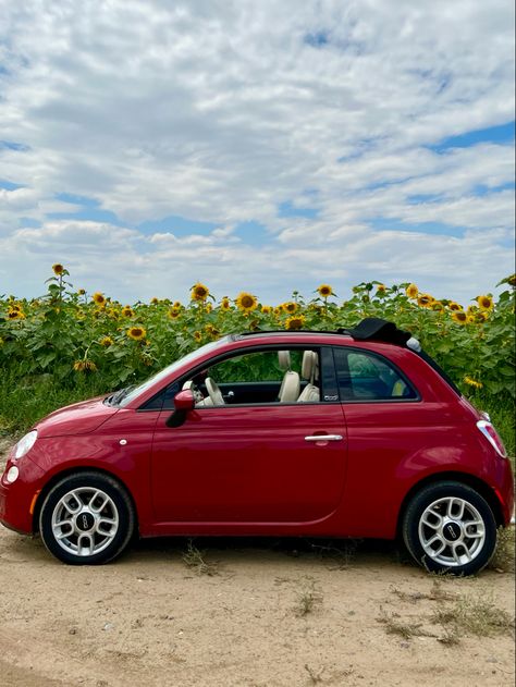 Fiat Aesthetic, Fiat 500 Aesthetic, Fiat 500 Red, Car Fiat 500, Auto Aesthetic, Cars Cute, Fiat 500 S, Fiat 500 Sport, 500 Fiat